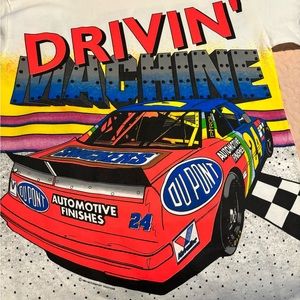 VTG 1 Nascar Jeff Gordon Ready To Rumble 24 Over All Print T Shirt Small Vivid T